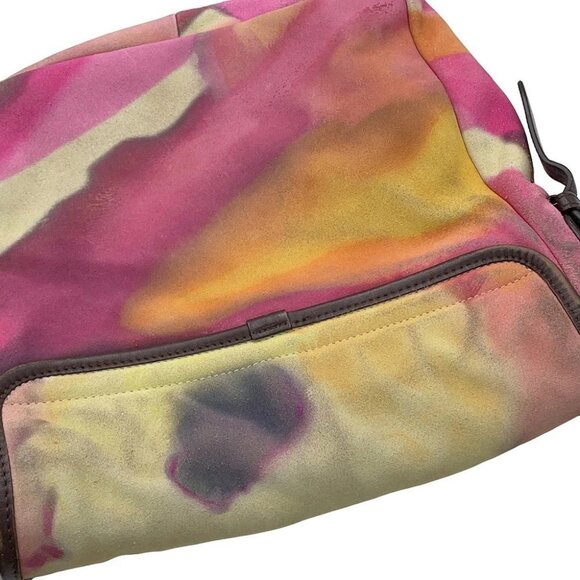 CHANEL CC Logo Embroidery Messenger Bag Suede / Leather Multicolor - Picture 9 of 16